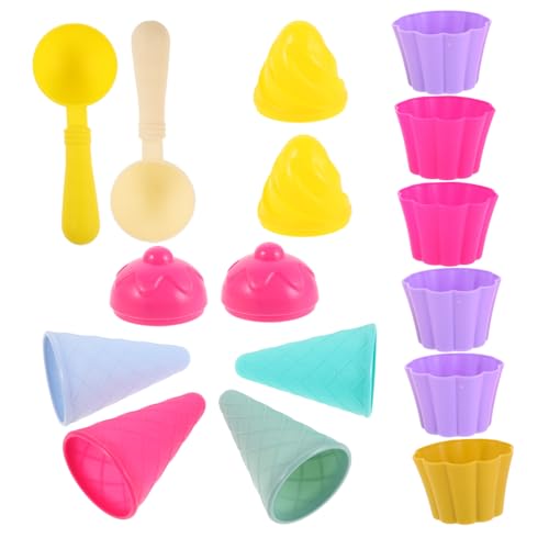 ibasenice 3Er-Set Teiliges Eiscreme für Leichtes Strandspielzeug mit Ergonomischem Design Sicher für Kleinkinder Fördert Gemeinsames Am Meer und Unterwegs von ibasenice