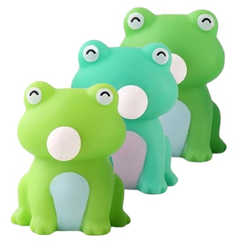ibasenice 3Pcs Prise Musik für kinderspielzeug dekompression Sensory Funny Toys Squeeze Toys Quetschfrosch Partygeschenke zappeln von ibasenice