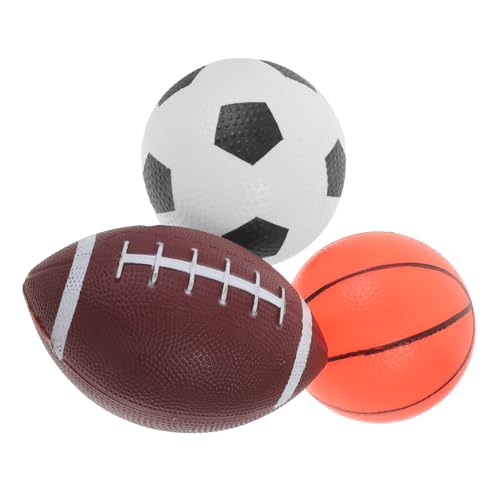 ibasenice 3St Ballanzug Outdoor draußen Springender Ball Outdoor spielsachen aufblasbarer Ball Leichter Sprungball Sportbälle Spielplatzbälle Flummi Vinyl von ibasenice