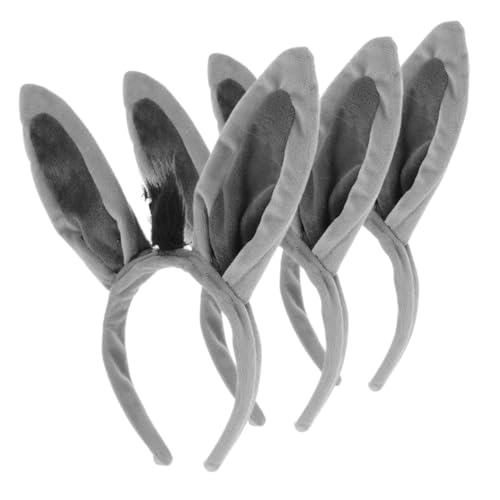 ibasenice 3 Stücke Esel Ohren Stirnband Cosplay Ohr Stirnband Plüsch Tier Haar Hoop Für Halloween Stirnbänder von ibasenice