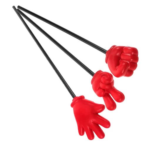 ibasenice 3St Fingerstützen Handzeiger Hand Zeiger Stöcke Fingerzeiger Kinder Party Spiele Finger Spielzeug handgehaltene Schaumstoffstäbe Fingerspitzenstäbchen Hand-Mini-Sticks Abs von ibasenice