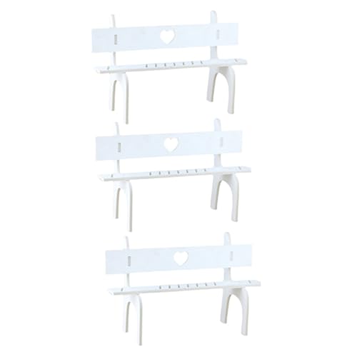 ibasenice Hocker Für Beinpuppen 3-teiliges Puppen-Setting-stühle Für Den Schreibtisch Exquisite Handwerkskunst Mini-hocker von ibasenice