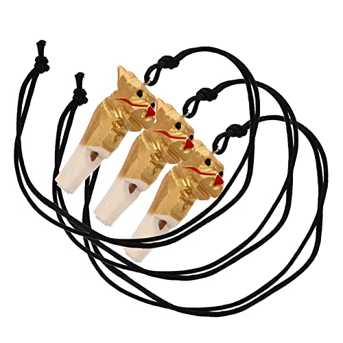 ibasenice 3St Holzgeschnitzte Tierpfeife holzspielzeug toys holztiere geburtstagsgeschenk Musikalisches Holzpfeife Kleinkindpfeife pfeifen hölzern Golden ibasenice 3St Holzgeschnitzte Tierpfeife holzspielzeug toys holztiere geburtstagsgeschenk Musikalisches Holzpfeife Kleinkindpfeife pfeifen hölzern Golden von ibasenice