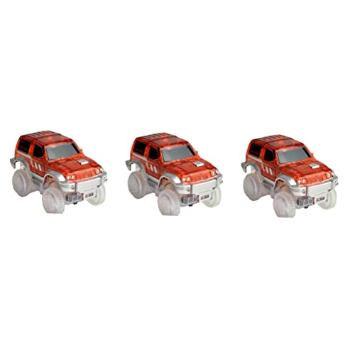ibasenice 3St Kinder puppenwagen kinderspielzeug Auto Spielzeugautos beleuchten Autos Spielzeug elektrischer Dolly lauflernwagen Auto-Track-Spielzeug Auto Spielzeug Mini Rennauto Auto Model von ibasenice