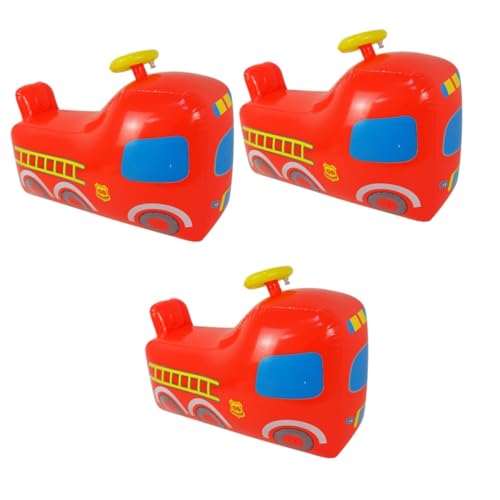ibasenice 3st Außenspielzeug Für Kleinkinder Aufblasbarer Becher Für Den Außenbereich LKW-Spielzeug Outdoor-spielsets Für Kleinkinder Draussen Prallen Pferd Rot PVC Tragbar Baby von ibasenice