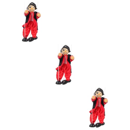ibasenice 3St Marionette Bauchrednerpuppen für Anfänger Kinderspielzeug für Kinder Kids Toys Spielzeuge Bauchrednerpuppen für Erwachsene Bauchrednerpuppen für Kinder den von ibasenice