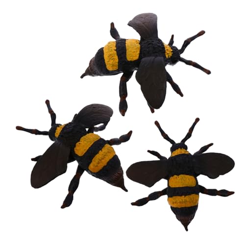 ibasenice Realistische Gefälschte Bienen Spielzeug Pack PVC Bienen Spielzeug Set Jungen Und Mädchen Simulation Modell Spielzeug von ibasenice