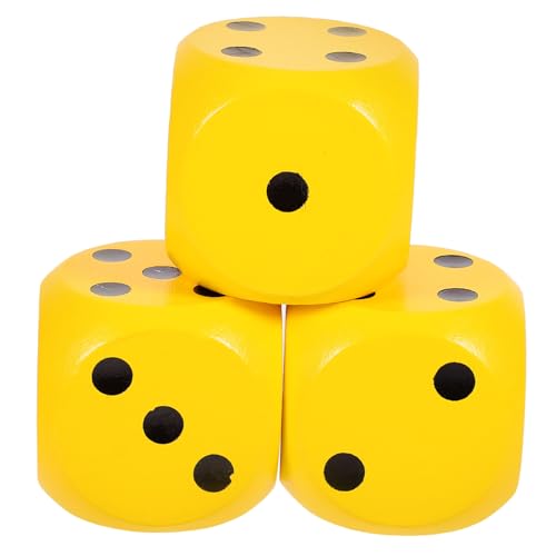 ibasenice 3St Würfel- holzspielzeug holzspielsachen holzsteckwürfel Mehrzweck Spiel für Spiele Dame Brettspiel große Spielwürfel Spiel Punktwürfel Holzwürfel hölzern Yellow ibasenice 3St Würfel- holzspielzeug holzspielsachen holzsteckwürfel Mehrzweck Spiel für Spiele Dame Brettspiel große Spielwürfel Spiel Punktwürfel Holzwürfel hölzern Yellow von ibasenice