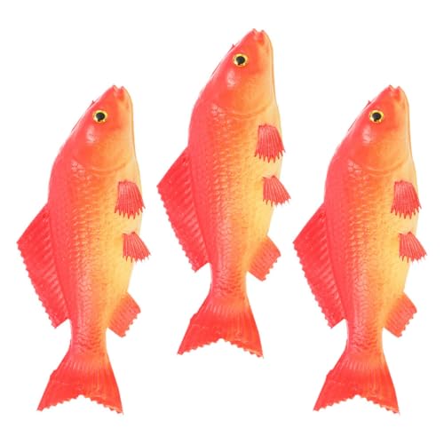 ibasenice Pu-fischmodell 3-teilige Aquarium-Dekoration Realistische Nachahmung Aquarium Für Jungen- Und Mädchenzimmer von ibasenice