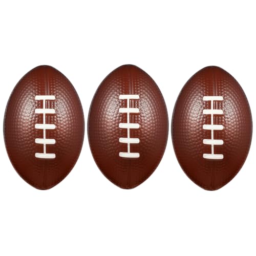 ibasenice 3Stücke Mini Sportbälle Stressabbau für Quetschbälle für Party Rugby Design für Stressbewältigung und Muskelentspannung von ibasenice