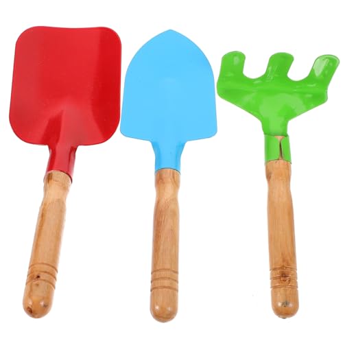 ibasenice 3Stücke Teiliges Gartengeräte für Metall mit Stabilem Holzgriff Sichere Kelle Rechen und Schaufel Bunten Farben für Jungen und Mädchen Garten und Sandkastenspielzeug ibasenice 3Stücke Teiliges Gartengeräte für Metall mit Stabilem Holzgriff Sichere Kelle Rechen und Schaufel Bunten Farben für Jungen und Mädchen Garten und Sandkastenspielzeug von ibasenice