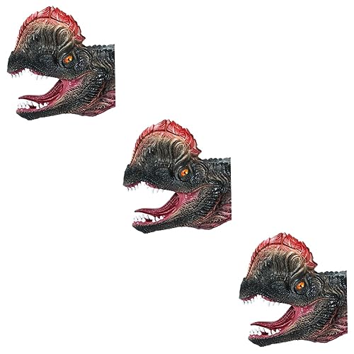 ibasenice 3st Dinosaurier-handpuppe Tierkopf Kind Spielzeug von ibasenice