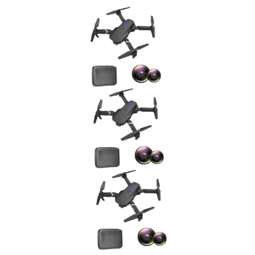 ibasenice 3st E525 Doppelobjektiv 4k Ultra-high-Definition-luftaufnahmen Drohnen Hochauflösende Drohne Faltbare Drohne Ferngesteuerte Drohne Rc-quadrotor Aufbewahrungstasche Draussen von ibasenice
