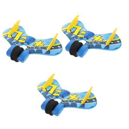 ibasenice 3St Finger Rad wirft das Flugzeug Spielzeug für Kleinkinder Kinderspielzeug Schaumflugzeug groß Kinder fliegendes Spielzeug Geschenke Modelle Geschenk für Kinder Flugzeugspielzeug von ibasenice