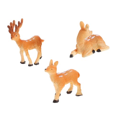 ibasenice 3 Stücke Miniatur Hirsche Figuren Harz Hirsche Ornamente für Wohnkultur Topf Pflanze Garten ibasenice 3 Stücke Miniatur Hirsche Figuren Harz Hirsche Ornamente für Wohnkultur Topf Pflanze Garten von ibasenice