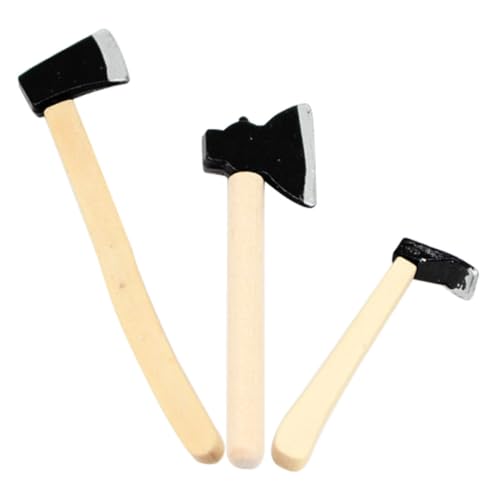 ibasenice 3st Puppenhaus-Modell Mini- Miniaturwerkzeuge Für Den Garten Miniatur-Farm-Tool Puppenhaus-Accessoire Puppe Mini-gartengeräte Mini-hausgartenwerkzeug Mini- Legierung von ibasenice