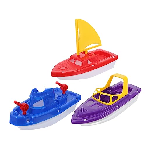 ibasenice 3st Schnellboot Kidcraft-spielset Spielzeugboot Aus Kunststoff Spielzeug Für Babys -Boot-Spielzeug -badespielzeug Badespielzeug Für Strand Spielzeugset Kind Plastik von ibasenice