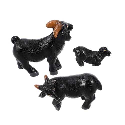 ibasenice 3 Stücke Schwarz Miniatur Schafe Figuren Realistische Bauernhof Tier Modelle Für Landschaft Decor ibasenice 3 Stücke Schwarz Miniatur Schafe Figuren Realistische Bauernhof Tier Modelle Für Landschaft Decor von ibasenice