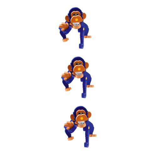 ibasenice 3st Squiz-Spielzeug Schimpansen Spielzeug Kinderpuzzle Kidcraft-spielset Lernspielzeug Bausteine ​​für Erwachsene Affenfiguren Puzzle Für Erwachsene Schreibtisch Rätsel 3D von ibasenice