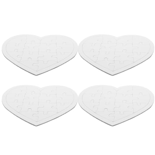 ibasenice Puzzleteile Zum Basteln | 4 Bögen Mit Leeren Puzzles | Zeichen- Und Malspielzeug | Stabiles Papier | Ideal Für Die Fantasie Von Kindern von ibasenice