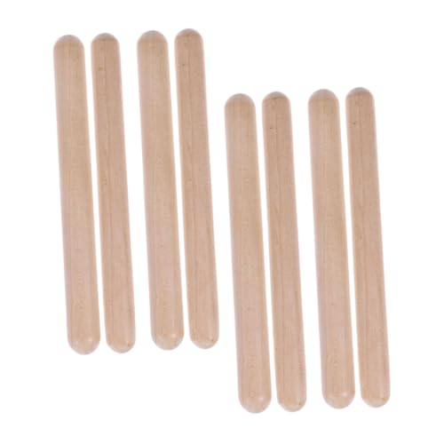 ibasenice 4 Holz Percussion Sticks Rhythmus Instrumente mit Glatten Kanten Robust für Frühe Musikausbildung und mit Cajon Djembe Bongos Geeignet ibasenice 4 Holz Percussion Sticks Rhythmus Instrumente mit Glatten Kanten Robust für Frühe Musikausbildung und mit Cajon Djembe Bongos Geeignet von ibasenice