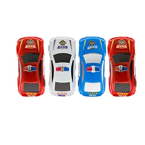 ibasenice 4 Kinder puppenwagen kinderspielzeug Auto Dekoration garnische Spielzeug für Kinder Spielset für Kinder Polizeiauto für Kinder Polizeiauto Spielzeug Mini Modell von ibasenice