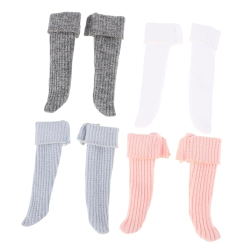 ibasenice Fashion Doll Leggings - 4 Paar Spielzeugpuppensocken Handhalten Für Lottie Dolls Puppenherstellung Partykleidung von ibasenice