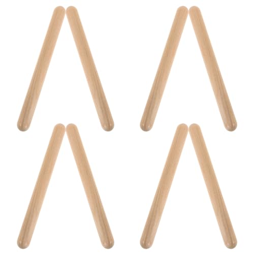 ibasenice Spielzeug Für Frühes Lernen – 4 Paar Trommelstöcke Aus Holz Für Kleinkinder Musikinstrumente ibasenice Spielzeug Für Frühes Lernen – 4 Paar Trommelstöcke Aus Holz Für Kleinkinder Musikinstrumente von ibasenice