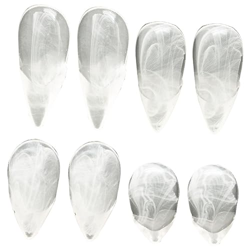 ibasenice 4paare Halloween Vampirzähne Resin Cosplay Requisiten Für Partys Und Kostüme Transparent Spaßige Fang-Accessoires Für Erwachsene von ibasenice