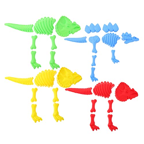 ibasenice 4er-Pack Dinosaurier-strandformen – Hochwertiger Kunststoff – Sandspielzeug Für Kinder – Strandspielzeug-Set – Lernspielzeug von ibasenice
