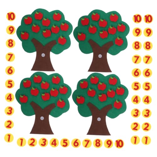 ibasenice Pädagogisches Filzspielzeug 4 Sätze Von Baummathematikspielen Vorschulversorgung Kleinkindspielzeug Spielzeug ibasenice Pädagogisches Filzspielzeug 4 Sätze Von Baummathematikspielen Vorschulversorgung Kleinkindspielzeug Spielzeug von ibasenice