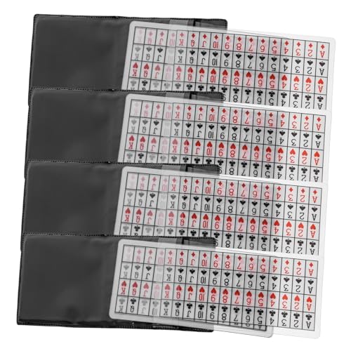 ibasenice 4 Sätze Magische Requisiten Pokertisch Würfel- Kartentricks Für Anfänger Gimmick-pokerspiel Gimmick-Requisite Zum Wechseln Der Karte Klare Pokerkarten Spielkarte Spiele PVC von ibasenice