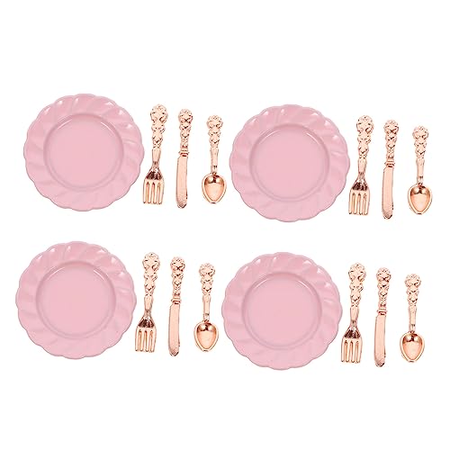 ibasenice 4 Sätze Mini-Besteckset kinderküche Kitchen Miniküche künstlicher Puppenhaus-Miniteller Geschirrset puppenhaus mini Teller Teller Mini-Puppenhaus-Tellergeschirr Legierung Rosa ibasenice 4 Sätze Mini-Besteckset kinderküche Kitchen Miniküche künstlicher Puppenhaus-Miniteller Geschirrset puppenhaus mini Teller Teller Mini-Puppenhaus-Tellergeschirr Legierung Rosa von ibasenice