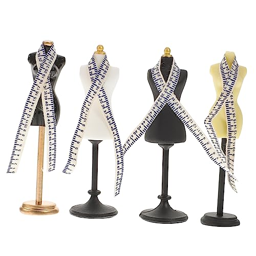 ibasenice Miniatur-Mannequin-lineal-Kombination Zum Puppennähen 4 Sets Mit Realistischem Design Zum Basteln von ibasenice