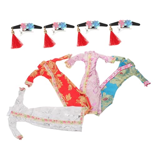 ibasenice 4 Sätze Puppen Cheongsam Kostüm Blumenmuster Kleid für Puppen Leicht Anzuziehen Kinderfreundliche Spielkleidung Chinesischer Stil für Rollenspiele Dekoration und Sammlungen ibasenice 4 Sätze Puppen Cheongsam Kostüm Blumenmuster Kleid für Puppen Leicht Anzuziehen Kinderfreundliche Spielkleidung Chinesischer Stil für Rollenspiele Dekoration und Sammlungen von ibasenice