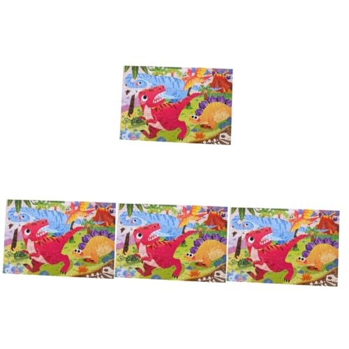 ibasenice 4 Sätze Kinderpuzzle Bodenrätsel Für Kinder Tierisches Spielzeug Lustiges Puzzle-Spielzeug Puzzle Für Kinder Puzzle-Spielzeug Für Kinder Ozean-Puzzle Papier Requisiten Kleinkind von ibasenice