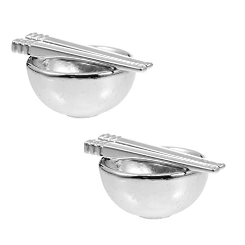 ibasenice 4 Sets Geschirr Modell Kleinkinder Mini Spielhaus Zubehör Für Mädchen Mädchen Essstäbchen Küchengeschirr Modell Küchenszene Requisite Legierung Silber von ibasenice