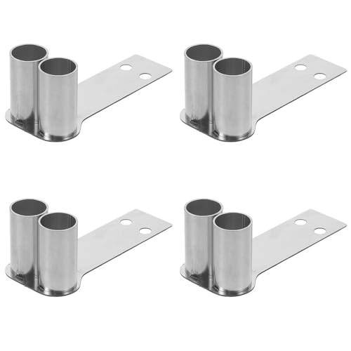 ibasenice 4 Sets Ersatz 1:10 Rc Auto Simulation Auspuffrohr Doppelrohr, Edelstahl Und PVC, Perfekt FüR DIY Und Modifikation, 5.0 * 2.1 * 7.2 cm, Silber von ibasenice