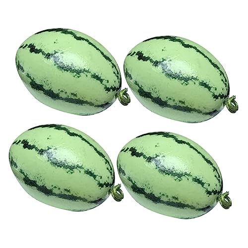ibasenice 4stücke Mini Wassermelon Dekoration Miniatur Obst Für Zubehör Detailverzierung Für Küche Und Esszimmer von ibasenice