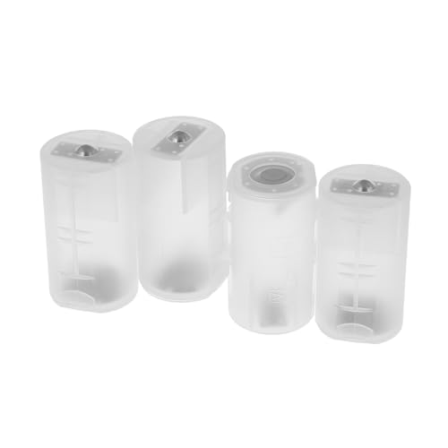 ibasenice 4stücke Teiliges D-Batterie Adapter Aa Zu D-Batterie Kunststoff Vielseitig Einsetzbar Für Taschenlampen Und Elektronische Geräte Sichere Verbindung Und Kompatibilität von ibasenice