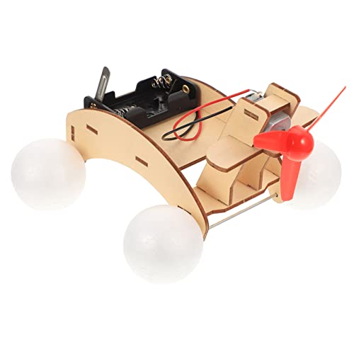 ibasenice 4 Stück Amphibienfahrzeug Kinder experimente Kinderspielzeug 3D-Puzzles für Kinder DIY-Spielzeug für Kinder Rätsel Modelle einzigartiges Windbootspielzeug Windboot Spielzeug gebaut von ibasenice