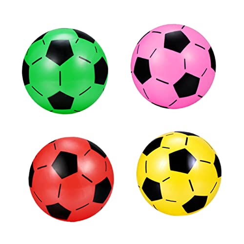 ibasenice Kinder-fußball-Spielzeug-Set 4-teilig Aufblasbar Kunststoff Bunt Ideal Zum Spielen Zufällige Farbe von ibasenice