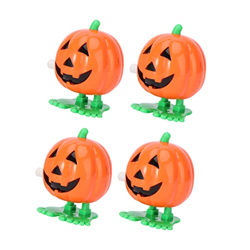 ibasenice 4 Stück Aufzieh Pumpkin Spielzeuge Lustige Halloween Kinderuhren Spielzeuge Deko für Partys mit Ansprechendem Design und Leuchtenden Farben von ibasenice