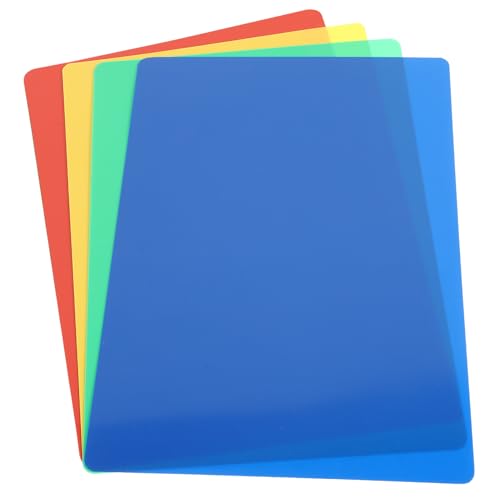 ibasenice 4 Stück Bastelunterlage Bunte Kunststoff Plastikine Matte für Mädchen und Jungen zum Kneten Malen und Schreiben Pflegeleicht und Glatt von ibasenice