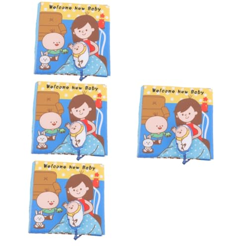 ibasenice 4 Stück Buch Früherziehung Badespielzeug Für Babys Rätselbücher Bücherregale Spielzeuge Babybücher Badebuch Baby-Essentials Babybadebücher Babybuch Allein Zu Hause Tuch Puzzle Kind von ibasenice