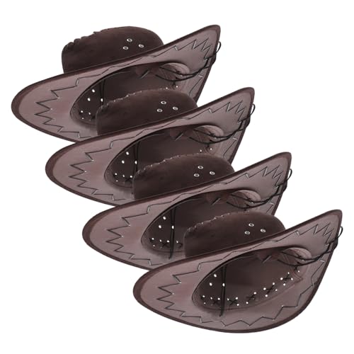 ibasenice 4 Stück Cowboyhut Für Hüte Kleinkinder Western Stroh Spaß Rosa Jugend Kuh Junge Kindermütze Party Cowgirl-hut Jungs Geburtstag Hut Polyester Coffee ibasenice 4 Stück Cowboyhut Für Hüte Kleinkinder Western Stroh Spaß Rosa Jugend Kuh Junge Kindermütze Party Cowgirl-hut Jungs Geburtstag Hut Polyester Coffee von ibasenice