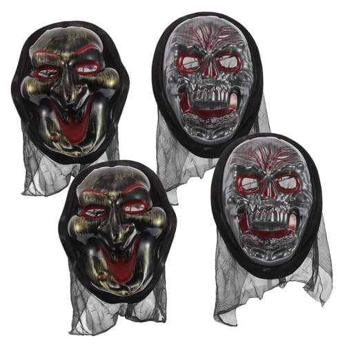 ibasenice 4 Stück Dekoration Gruselige Halloween-Maske Maskerade ausgefallene Requisite Halloween-Party-Maske halloween horror halloween grusel Masken für Halloween Cosplay-Maske Plastik von ibasenice