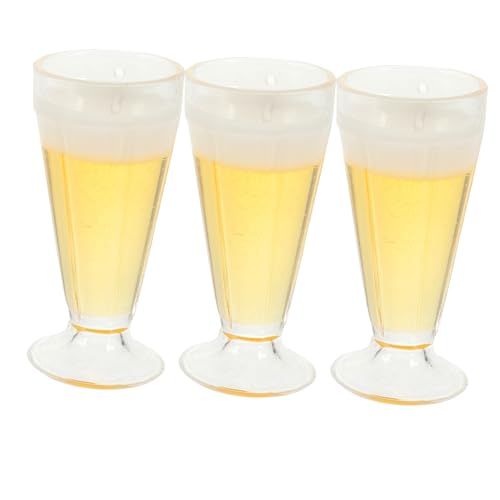 ibasenice 4 Stück Dekoration für Miniaturhäuser winziges -Kit kleines Hauszubehör bierbecher Modell dekore winziges Glasmodell Miniatursachen Miniaturdekoration Mini-Tasse PVC von ibasenice