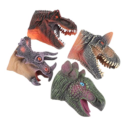 ibasenice Interaktives Dinosaurier-handpuppenset – Beweglicher Kiefer Und Zähne Perfektes Rollenspielspielzeug Für Kleinkinder von ibasenice