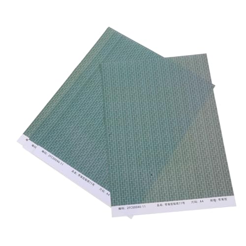 ibasenice Textur Puppenhaus Diele Tapete 4 Stücke Mini Boden Blatt Selbst-Adhesive von ibasenice